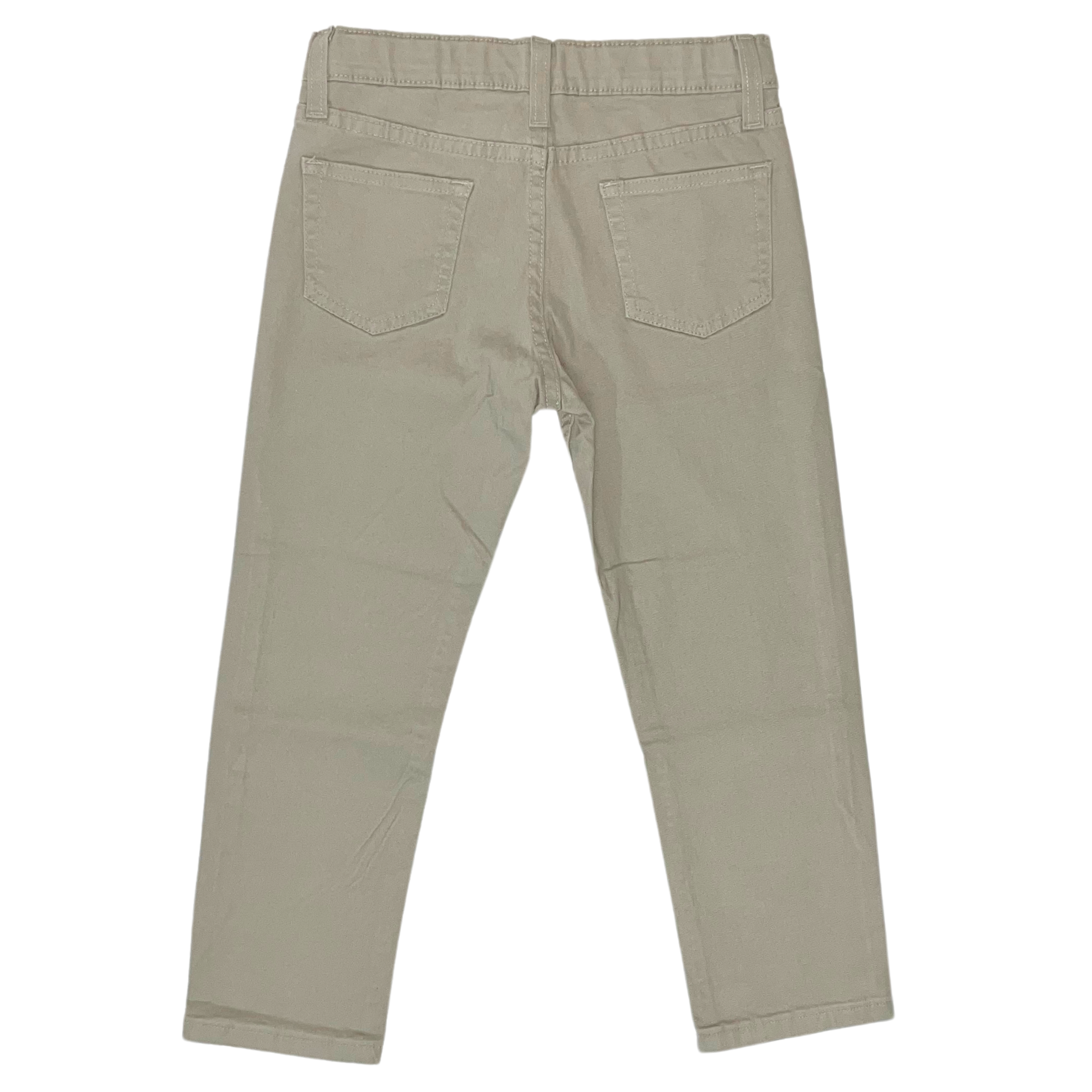 Pantalón de Gabardina Beige Recto 10067 para Niña