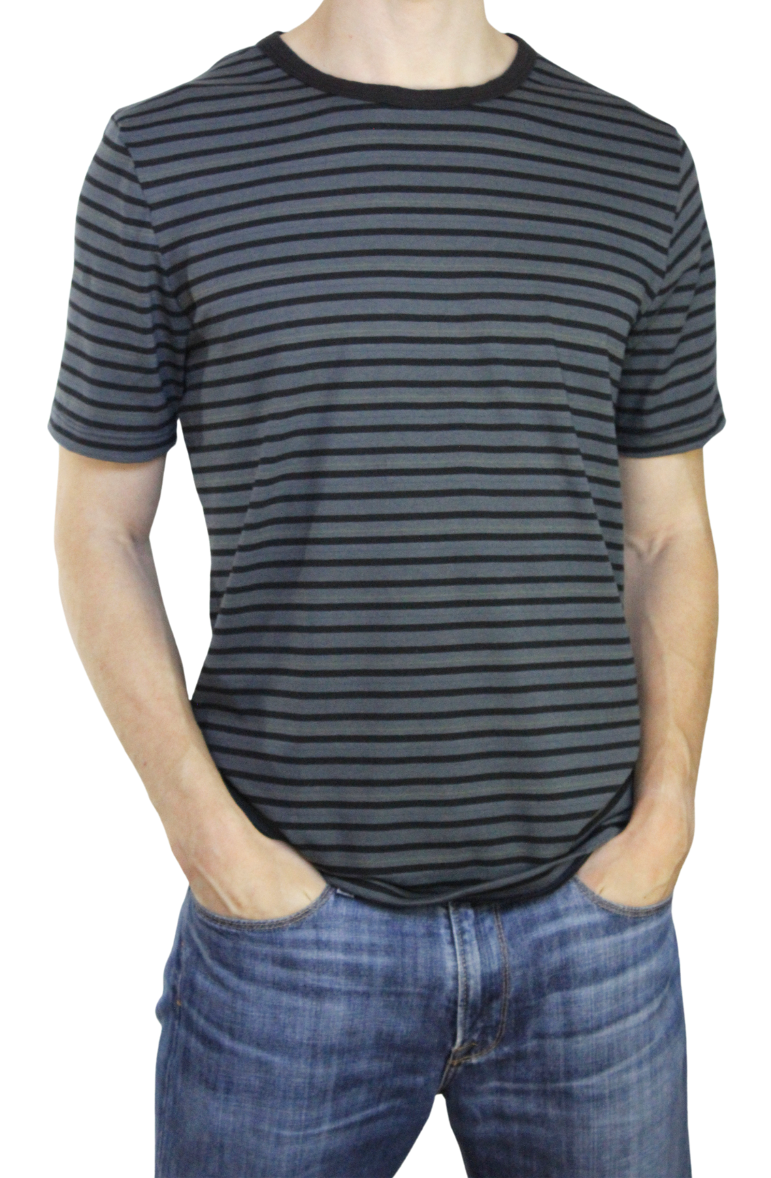 Playera Gris/Negro 10011 para Hombre