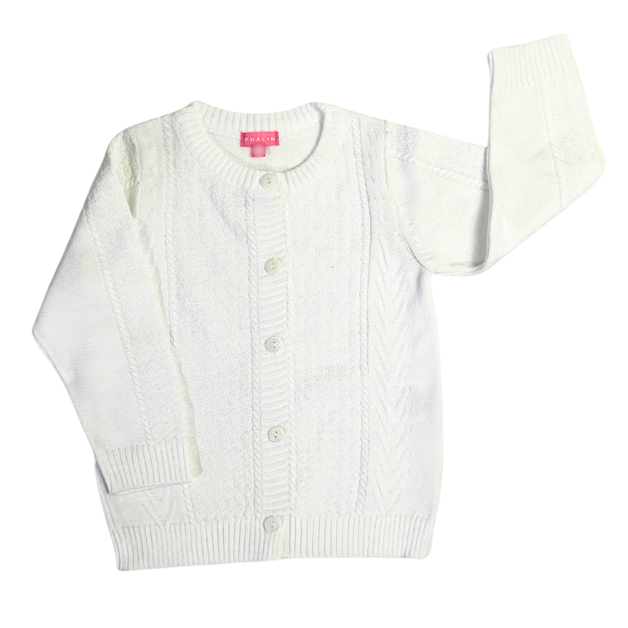 Suéter Blanco de Botones 10105 Beba