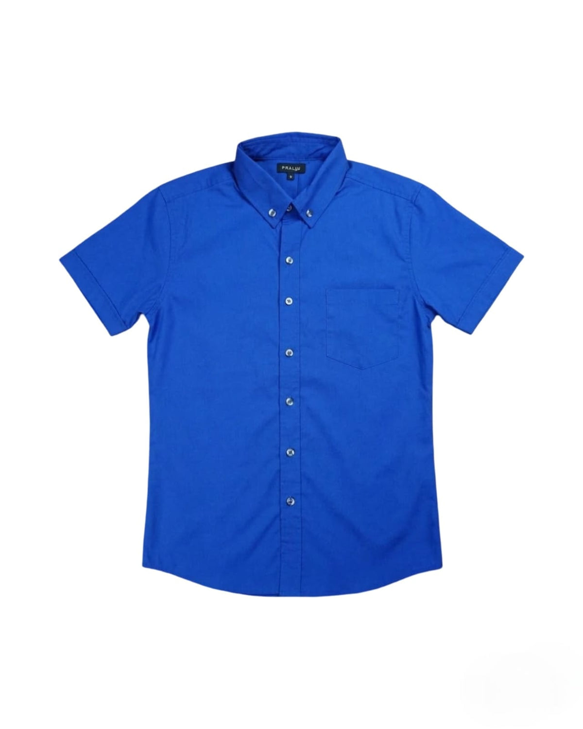 Camisa Manga Corta Azul 10008 Hombre