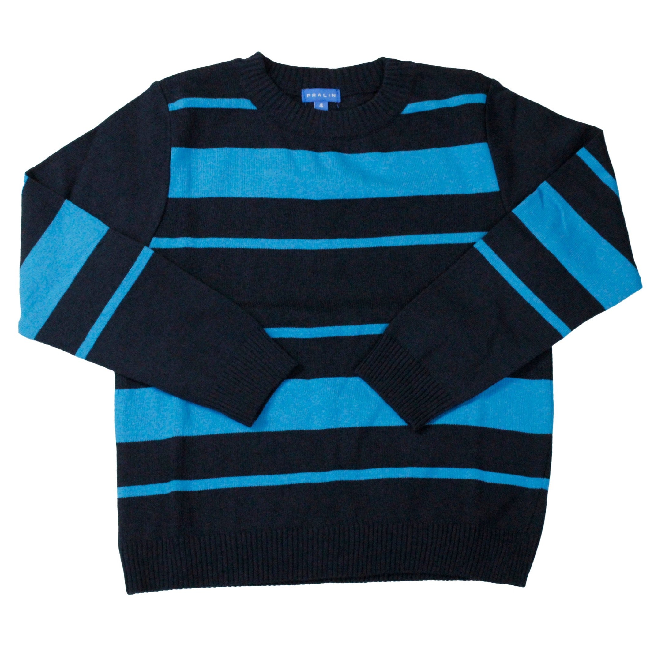Suéter Rayado con Cuello Redondo 10189 Niño