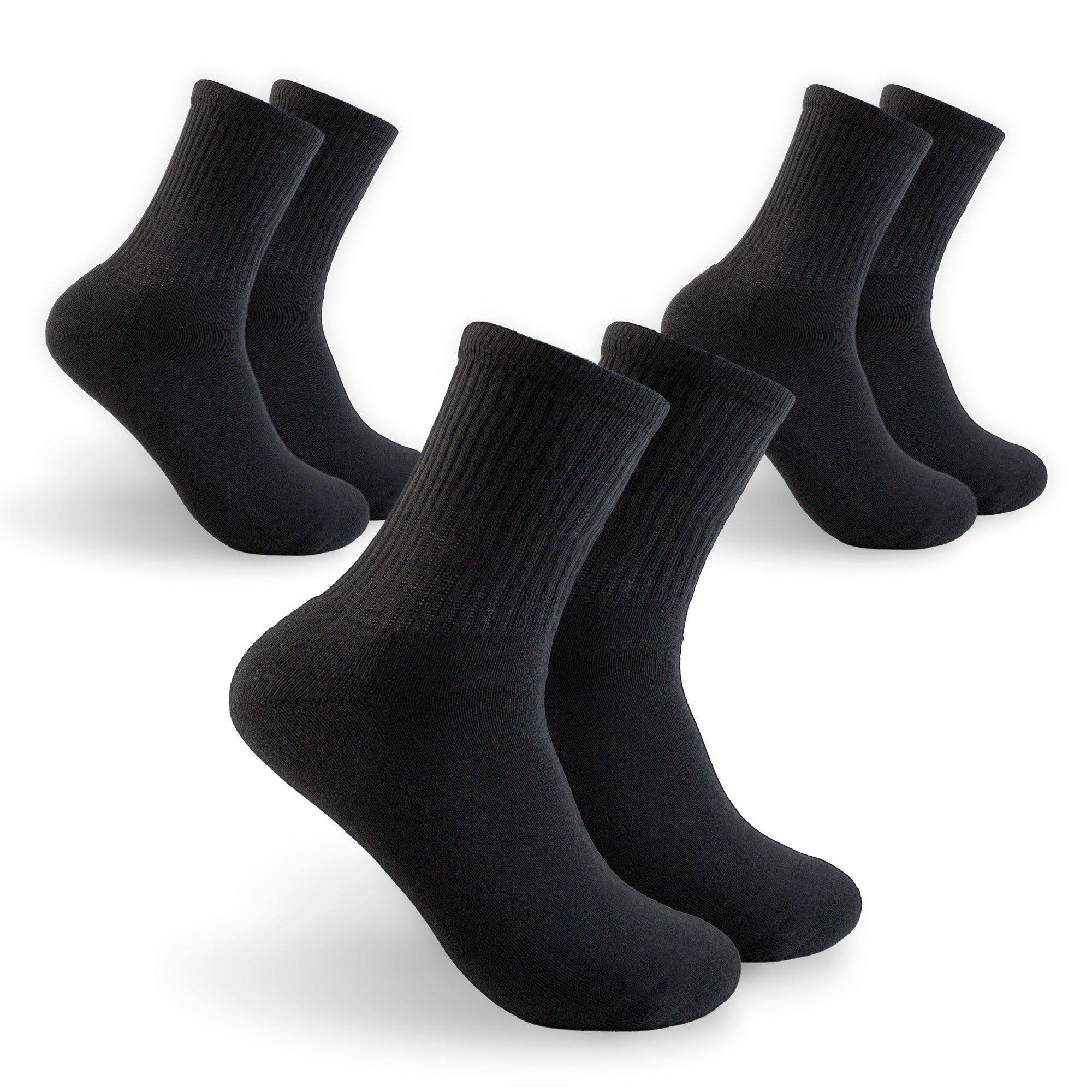 Calcetín Largo Negro de Hombre - 3 Pack