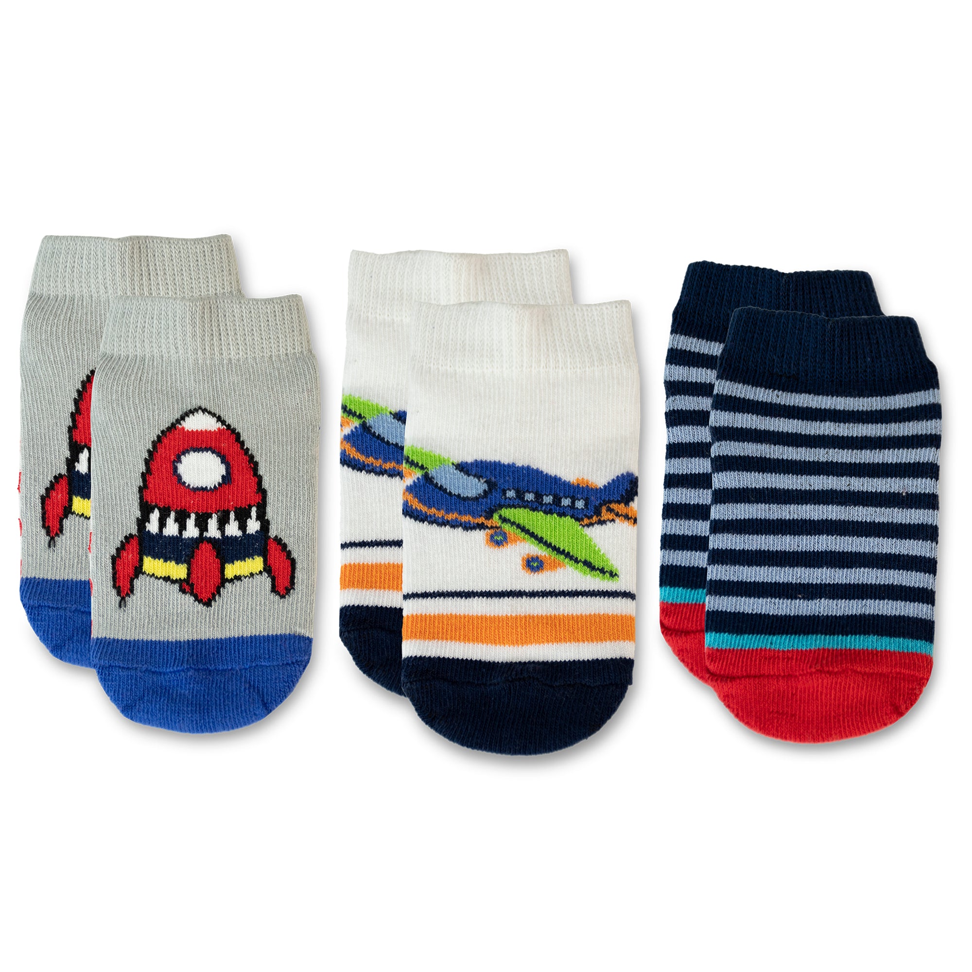 Calcetines Aviones 0046 Bebé - 3 Pack