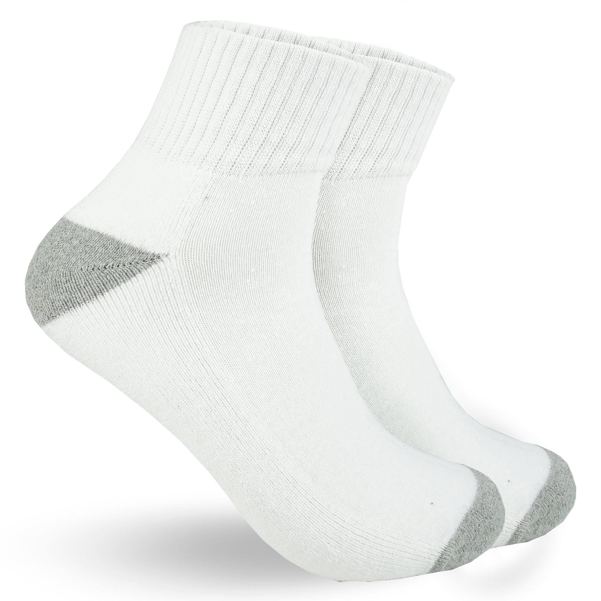 Calcetines Cortos Blancos Básicos Gruesos para Hombre 0007 - 3 Pack