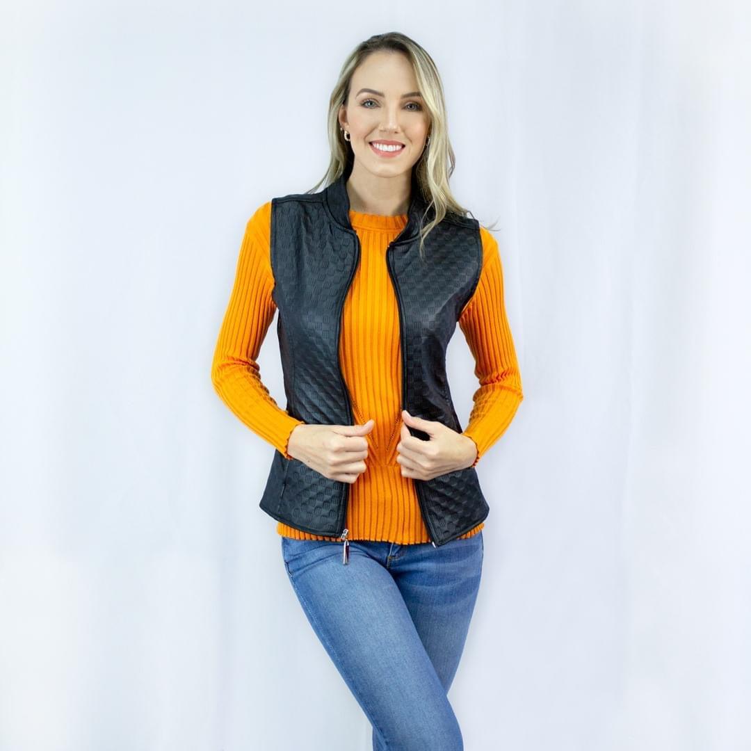 Chaleco Negro 10050 Mujer