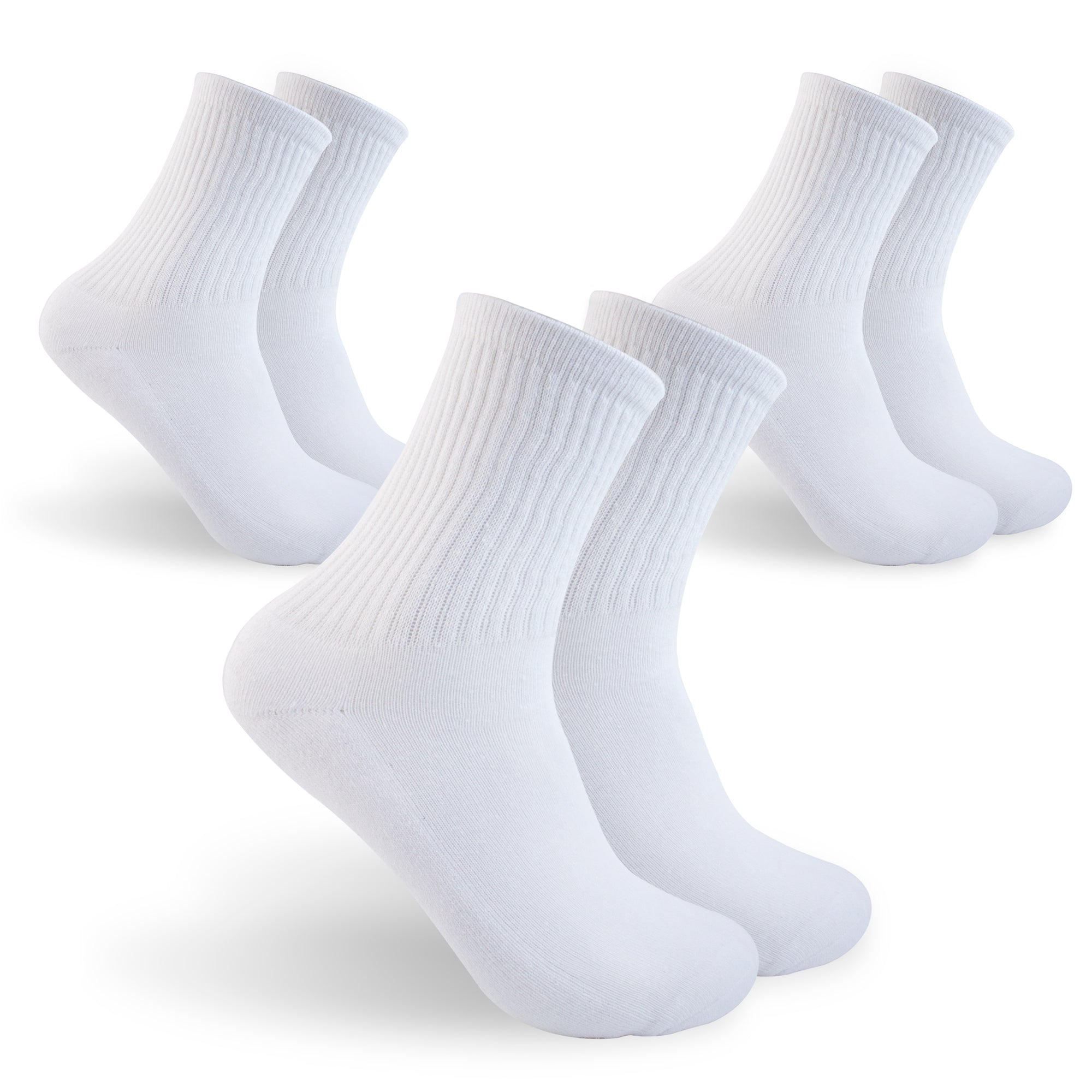Calcetín Largo Blanco de Hombre - 3 Pack