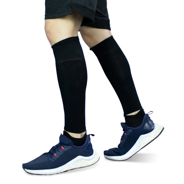 pantorrilleras deportivas active negras para hombre